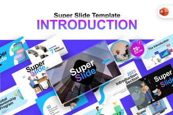 Super Introduction Slide PowerPoint Template